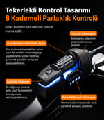 LOBOO L7S Sis Farı 15.000 Lümen - Akıllı Uzun/Kısa Far LED Sürüş Lambaları