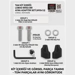 LOBOO Motosiklet Dikiz Aynası Adaptör Kiti 