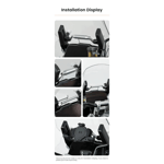 LOBOO TRIUMPH Tiger 1200 Motosiklet için 12 mm GPS Montaj Aparatı