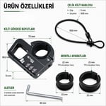 Nukrotech CBK-4 Şifreli Motosiklet Kask Kilidi