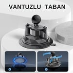 Nukrotech DJI360 INSTA360 X5-4-3-2 uyumlu Araç Vantuzlu Bağlantı Adaptörü (25mm Toplu)