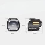 Nukrotech Future Eyes UF1 Motosiklet Sis Farı 60W Sarı Angel (Kablolu Tuş Takımı)