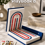 PlayBook'd Cribbage – Kitap Görünümlü 3D Baskı Cribbage Oyun Seti