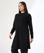 BİSİKLET YAKA BÜYÜK BEDEN TRİKO TUNİK