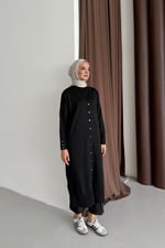 KOL MANŞETİ DÜĞMELİ UZUN HIRKA