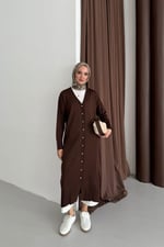 KOL MANŞETİ DÜĞMELİ UZUN HIRKA