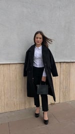 KRUVAZE DÜĞMELİ CEP DETAYLI KAŞE KABAN