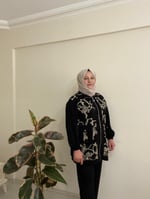 NAKIŞ  İŞLEMELİ FERMUARLI TAKIM