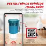 VESTEL KEA BLENDER  MIX&GO SARJ EDİLEBİLİR MAVİ