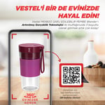 VESTEL KEA BLENDER  MIX&GO SARJ EDİLEBİLİR PEMBE