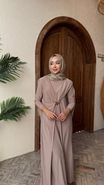 AKSESUARLI SANDY ELBİSE TAŞ
