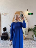 Doğa Triko Elbise Saks