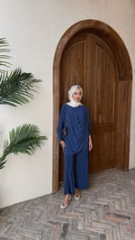 DÖKÜMLÜ SANDY TAKIM İNDİGO
