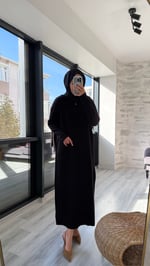 Fermuarlı Elbise Siyah