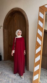 Giy çık salaş elbise Kırmızı