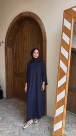 Giy çık salaş elbise Lacivert
