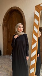 Giy çık salaş elbise Siyah