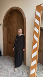 Giy çık salaş elbise Siyah