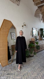 Gömlek elbise -SİYAH