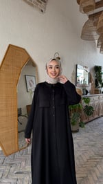 Gömlek elbise -SİYAH