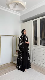 Leaf abaya takım