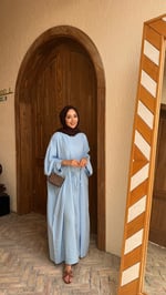 Modal salaş elbise Mavi