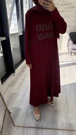 Parla Elbise Bordo