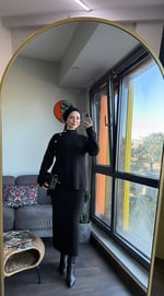 Punto Triko Etekli Takım Siyah