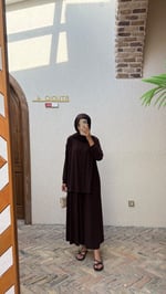 Salaş sandy ikili takım Kahve