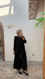 Salaş sandy ikili takım Siyah