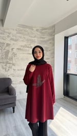 Vln tunik Bordo