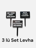Akvaryum 3'lü Levha Set