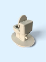Akvaryum Dekoru Klozet 3D Hava Taşı