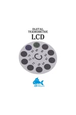 Dijital Yuvarlak Derece Yuvarlak Termometre LCD