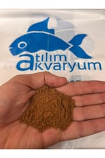 Yavru Balık Büyütme Yemi, Toz Yem Ekstra Protein, Spirulina ve Artemialı 100 Gram