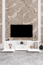Vanguard 3 Kapaklı Tv Ünitesi 160 cm - Beyaz