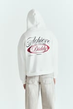 ACHİEVE DIDDY BASKILI PREMİUM OVERSİZE HOODİE