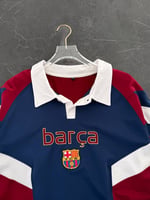 BARÇA POLO YAKA NAKIŞLI OVERSİZE TSHİRT