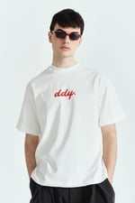 DDY KIRMIZI PREMİUM BASKILI OVERSİZE TSHIRT