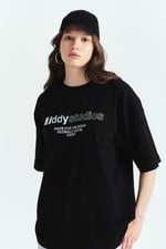 DDY STUDİOS BASKILI PREMİUM OVERSİZE TİŞÖRT SİYAH