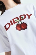 DIDDY CHERRY BASKILI PREMİUM OVERSİZE TSHIRT