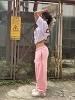DIDDY Premium Paça Lastikli Oversize Eşofman pembe