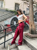 DIDDY Premium Paça Lastikli Oversize Eşofman Vişne Çürüğü