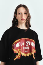 DIDDY STUDİO HOTEL PREMİUM BASKILI OVERSİZE TSHIRT