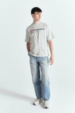 DİDDY STUDİOS ÇİFT NAKIŞ PREMİUM BASKILI TSHIRT