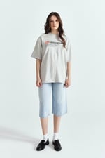 DİDDY STUDİOS ÇİFT NAKIŞ PREMİUM BASKILI TSHIRT