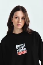 DİDDY STUDİOS SECURTY PREMİUM BASKILI OVERSİZE TSHIRT
