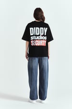 DİDDY STUDİOS SECURTY PREMİUM BASKILI OVERSİZE TSHIRT
