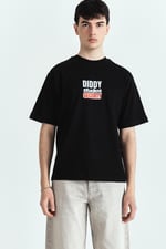 DİDDY STUDİOS SECURTY PREMİUM BASKILI OVERSİZE TSHIRT