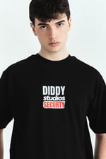DİDDY STUDİOS SECURTY PREMİUM BASKILI OVERSİZE TSHIRT